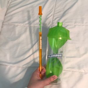 Slurpee Twister cup and straw
